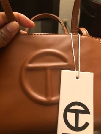 Telfar (tan) bag in size small 3