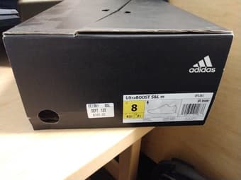 NIB Adidas Ultraboost S&L Triple Black, Men's Size 8 2