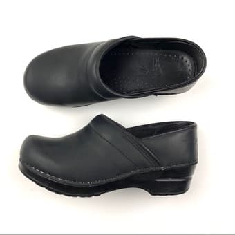 Black Dansko Professional Clogs Size 38 1