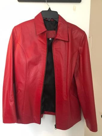 Leather jacket Red Women 2