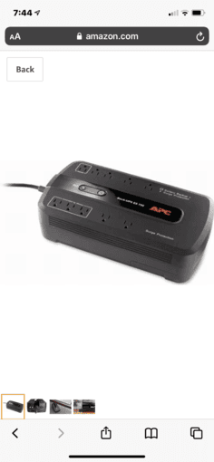 Battery backup, surge protector, 10-outlets 4