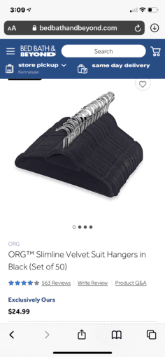 Slimline Velvet Suit Hangers 3