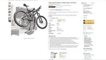 a bike rack for replaced tire---Toyota Rav4 1