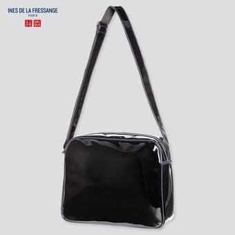 Uniqlo Women's Enamel Black Shoulder Bag 1