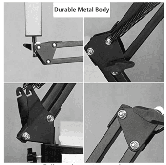 LED Architect Desk Lamp, BZBRLZ Metal Swing Arm Lamp 3