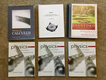 CME 100, CME 104, PHYSICS 43, PHYSICS 45, MUSIC 19A, HISTORY 40A/140A 1