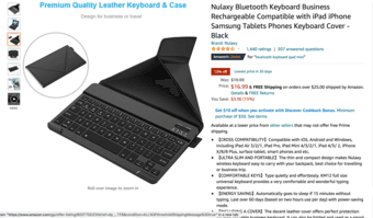 Bluetooth keyboard for iPad and cell phone 1