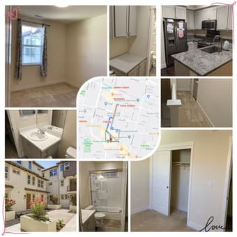 Downtown Sunnyvale Townhouse 主卧/侧卧找女室友 $1,220/$860 1