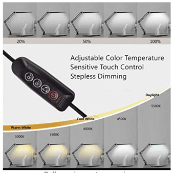 LED Architect Desk Lamp, BZBRLZ Metal Swing Arm Lamp 2