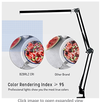 LED Architect Desk Lamp, BZBRLZ Metal Swing Arm Lamp 3