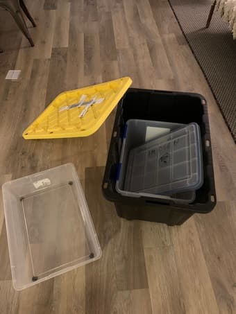 Free plastic storage boxes 1