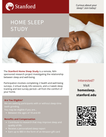 Contribute to Stanford Sleep Research! 1