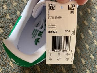 Original NEVER USED Stan Smith Adidas shoes size 9.5 1