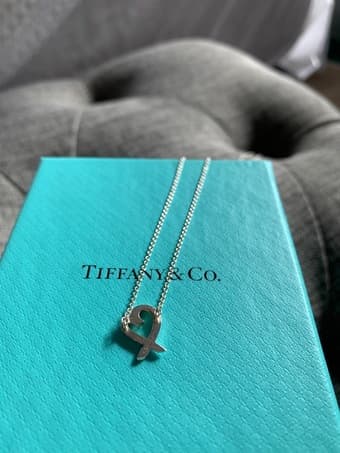 TIFFANY & Co. Sterling Silver Paloma Picasso Loving Heart Pendant 16" 3