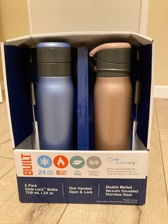 Brand New Built NY Double Walled water bottle 1