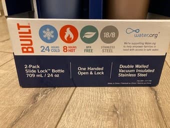 Brand New Built NY Double Walled water bottle 2