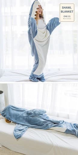 Shawl Blanket Warm whale Two color 1