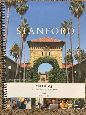 Math 051 Differential Vector Calculus 1