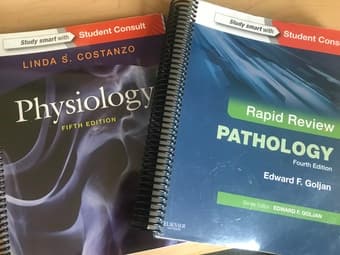 Med school books: Costanzo and Goljan 1