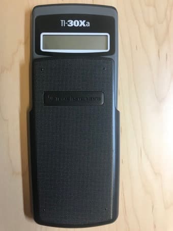 TI-30xa calculator 1