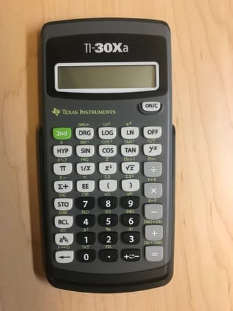 TI-30xa calculator 2