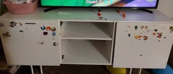Ikea organizer shelf/TV stand Free 1