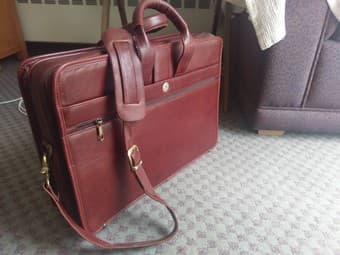 Leather briefcase 1