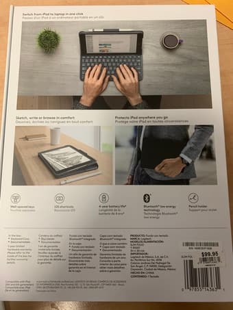 NEW Logitech Keyboard Case for iPad 2