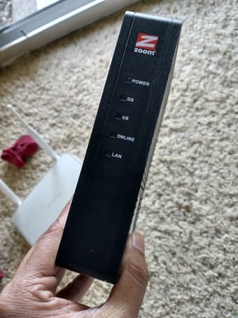 Internet modem and router 1