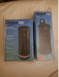 Brand new unopened Amazon Tap (Alexa Portable Bluetooth /Wifi Speaker) 1