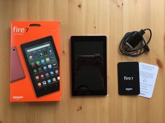 Amazon Fire 7 Tablet (7" display, 16 GB) - color Plum 1