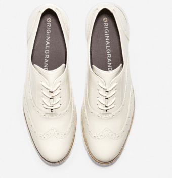 Cole Haan Original Grand Wingtip Oxford in Ivory Size 8 2
