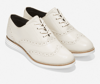 Cole Haan Original Grand Wingtip Oxford in Ivory Size 8 3