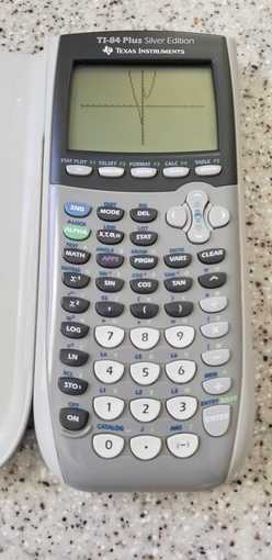 TI 84 plus graphing calculator, silver edition 1