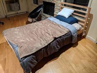 Free furniture in Palo Alto - bed, mattress, hanging rack & chair 1