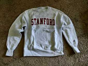 Stanford University Reverse Weave Crewneck Sweatshirt 1