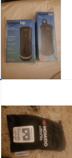 sennheiser & plantronics headsets + mic, amazon alexa speaker, vr stuf 2