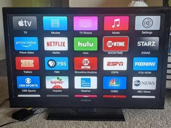 Insignia-39" screen + Apple TV 1