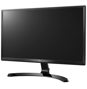 LG - 24" IPS LED 4K UHD FreeSync Monitor (HDMI, Display Port) - Black 2