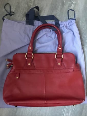 Modalu red leather purse 2