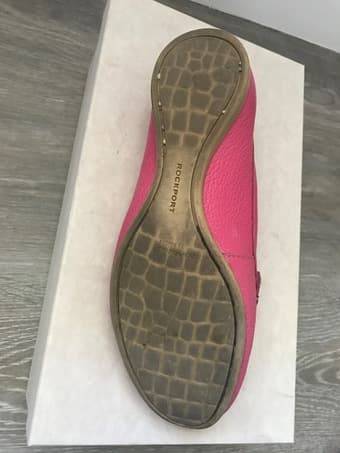 women size 5 pink leather loafer 4