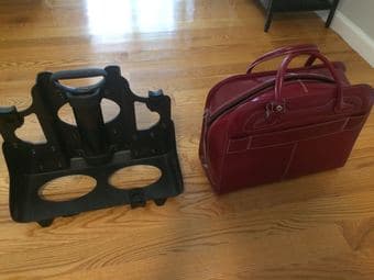 Women's Leather Travel Briefcase 1