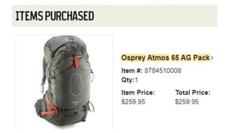 Hiking backpack-Osprey Atmos 65 AG Pack 1