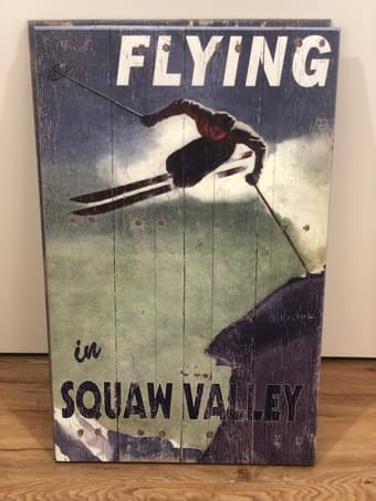 Vintage Yosemite Wood Painting 2