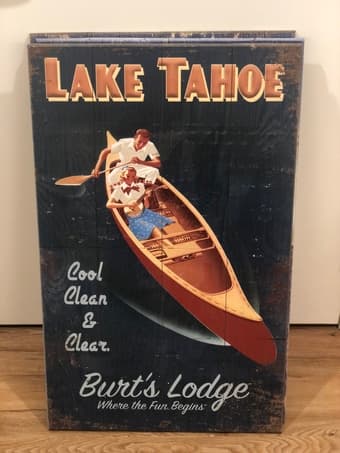 Vintage Yosemite Wood Painting 3