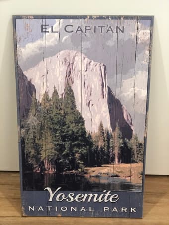 Vintage Squaw Valley Wood Painting 2