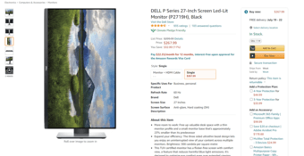 Dell Professional P2717h 27 inch monitor 1