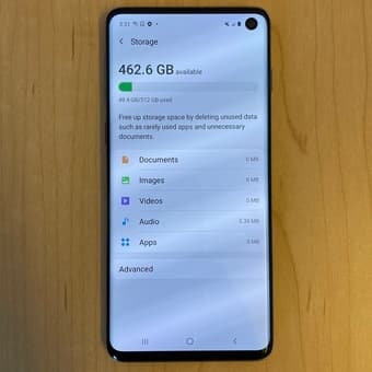 Samsung Galaxy S10, Black, 512GB, Factory Unlocked 1