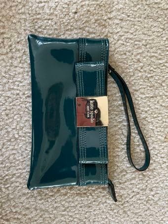 Used dark green Kate Spade wristlet in like new condition 1