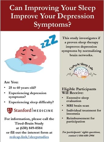 Paid Sleep and Depression Research Study 1